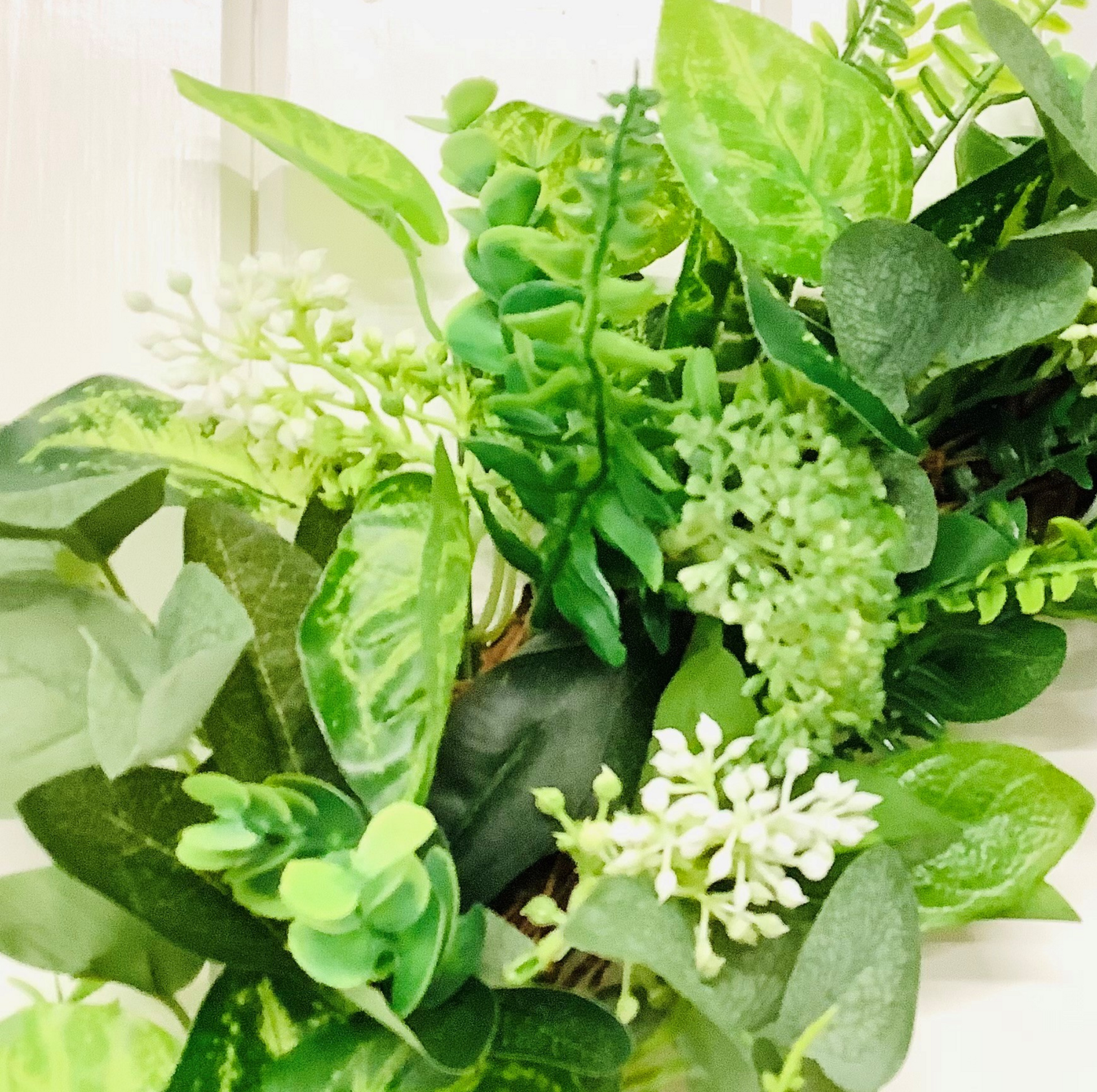 year round greenery and mixed berry door wreath