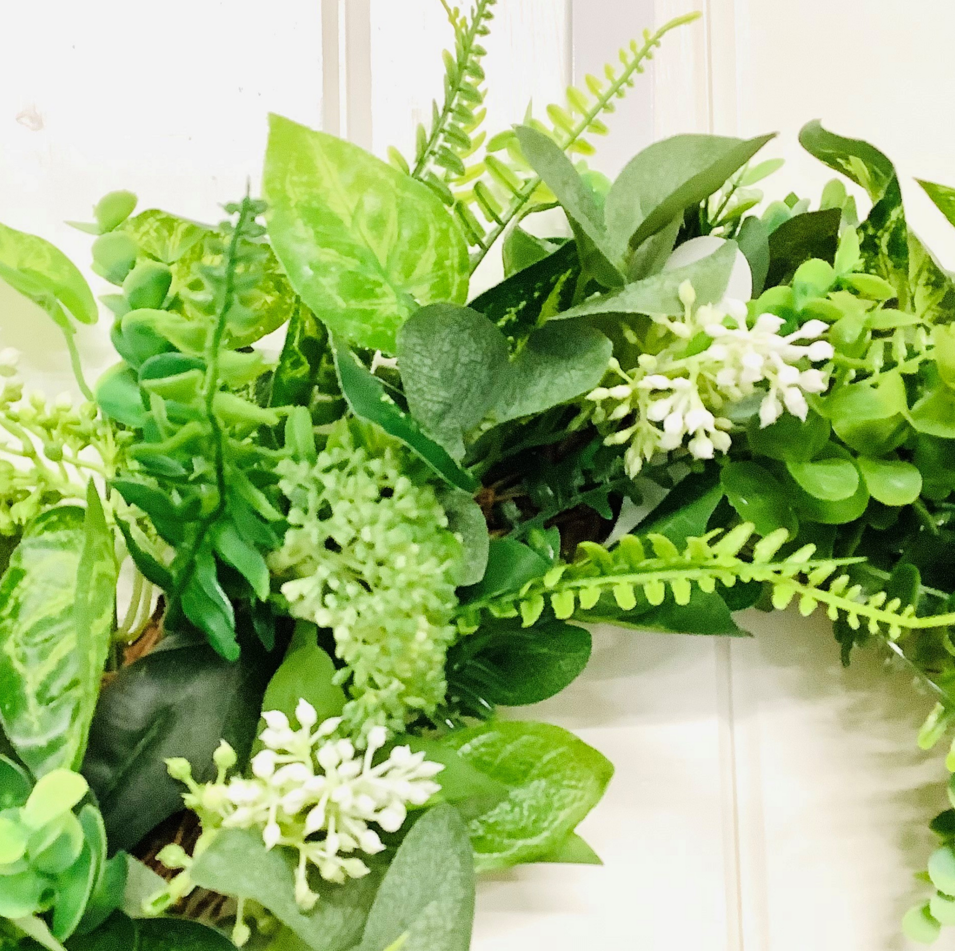 year round greenery and mixed berry door wreath